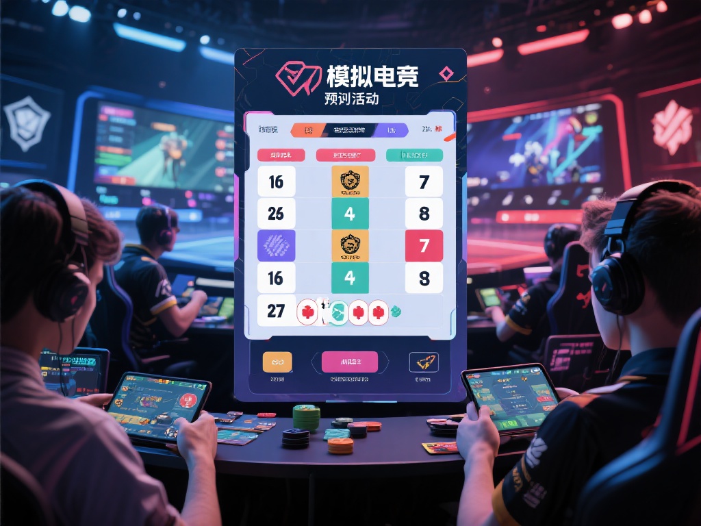 模拟电竞竞猜是一种基于虚拟赛事的预测活动，玩家通过